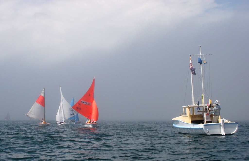 Out of the mist - Manly Sailability Australia Day Regatta © Crosbie Lorimer http://www.crosbielorimer.com